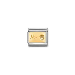 Nomination Birthstone Charms In yellow gold January - December