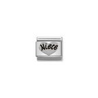 Nomination Silver Niece Heart Charm