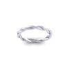 Ladies Platinum Pleated Bespoke Wedding Ring