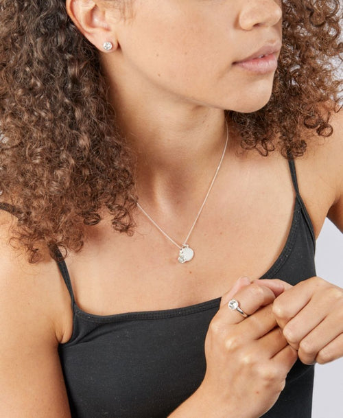 April Sterling Silver Birthstone Ring