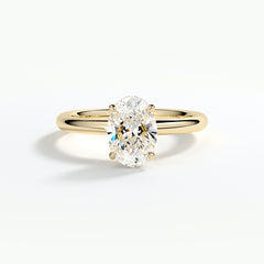 9ct Yellow 1.50ct Oval Brilliant Cut Halo Laboratory Grown Diamond Engagement Ring (Copy)