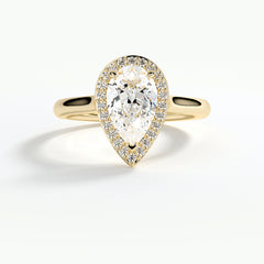 9ct Yellow Gold 1.50ct Pear Cut Laboratory Grown Diamond Engagement Ring (Copy)