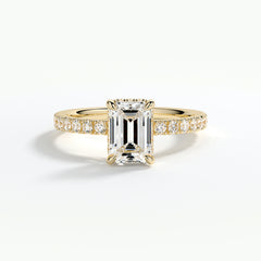 9ct Yellow Gold 1.50ct Emerald Cut Halo Cluster Laboratory Grown Diamond Engagement Ring (Copy) (Copy) (Copy)
