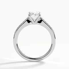 9ct White Gold 1.50ct Oval Brilliant Cut Laboratory Grown Diamond Engagement Ring