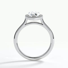 9ct White Gold 1.50ct Pear Cut Laboratory Grown Diamond Engagement Ring