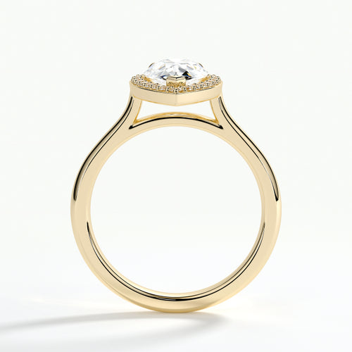 9ct Yellow Gold 1.50ct Pear Cut Laboratory Grown Diamond Engagement Ring (Copy)
