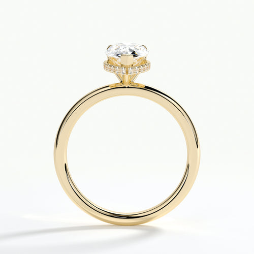 9ct Yellow Gold 1.50ct Pear Cut Laboratory Grown Diamond Engagement Ring