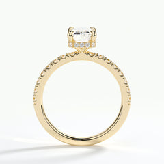 9ct Yellow Gold 1.50ct Emerald Cut Halo Cluster Laboratory Grown Diamond Engagement Ring (Copy) (Copy) (Copy)