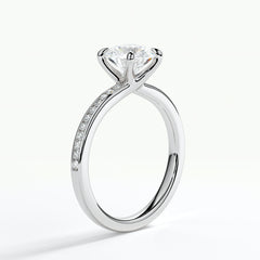 9ct White Gold 1.50ct Brilliant Cut Laboratory Grown Diamond Engagement Ring