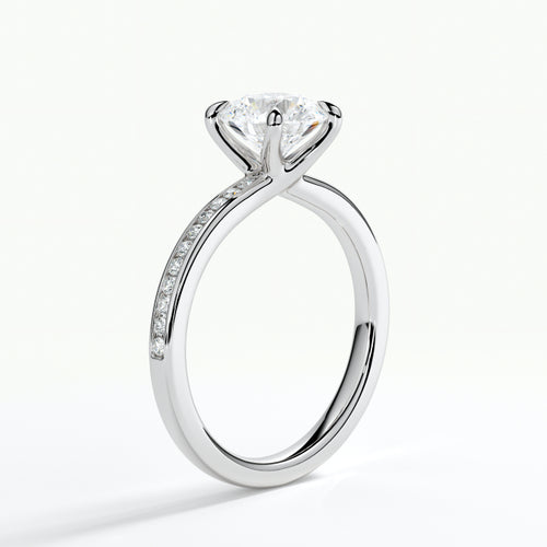 9ct White Gold 1.50ct Brilliant Cut Laboratory Grown Diamond Engagement Ring