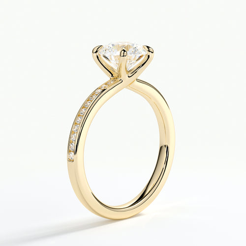 9ct Yellow Gold 1.50ct Brilliant Cut Laboratory Grown Diamond Engagement Ring