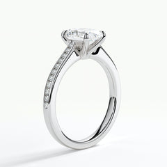 9ct White Gold 1.50ct Oval Brilliant Cut Laboratory Grown Diamond Engagement Ring