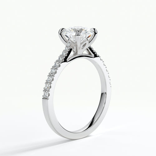 9ct White Gold 1.50ct Brilliant Cut Laboratory Grown Diamond Engagement Ring