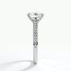 9ct White Gold 1.50ct Oval Brilliant Cut Laboratory Grown Diamond Engagement Ring