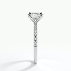 9ct White Gold 1.50ct Oval Brilliant Cut Laboratory Grown Diamond Engagement Ring