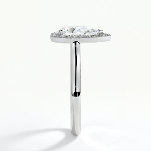 9ct White Gold 1.50ct Pear Cut Laboratory Grown Diamond Engagement Ring