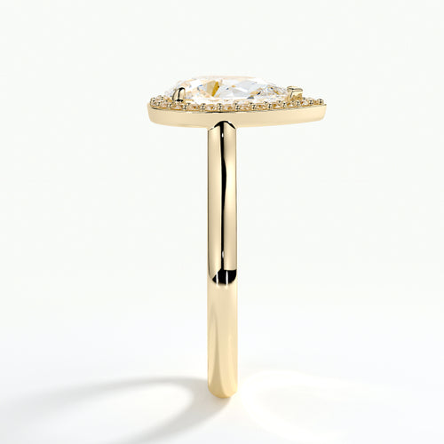 9ct Yellow Gold 1.50ct Pear Cut Laboratory Grown Diamond Engagement Ring (Copy)