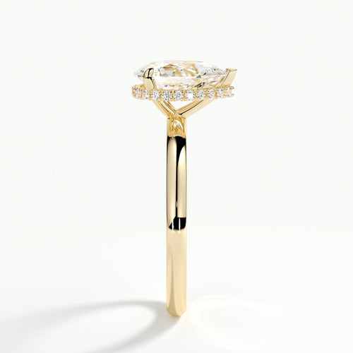 9ct Yellow Gold 1.50ct Pear Cut Laboratory Grown Diamond Engagement Ring