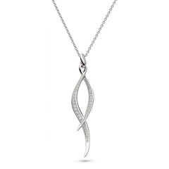 Kit Heath Entwine Twine Twist Pavé Necklace