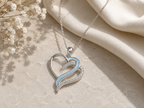 Maci Memories Cz Heart Ashes Pendant