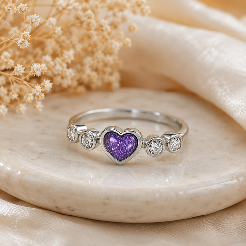 Maci Memories Sterling Silver Ashes Memorial Ring