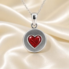 Maci Memories Sterling Silver Heart Ashes Pendant And Chain
