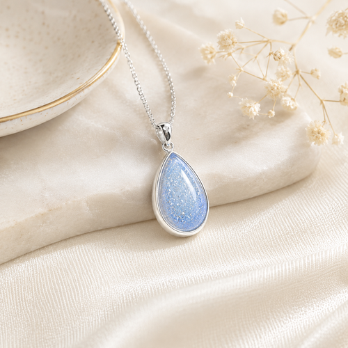 Maci Memories Sterling Silver Ashes Memorial Necklace