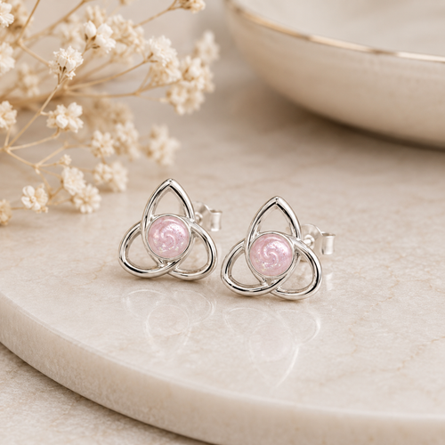 Maci Memories Sterling Silver Celtic Knot Ashes Memorial Earrings