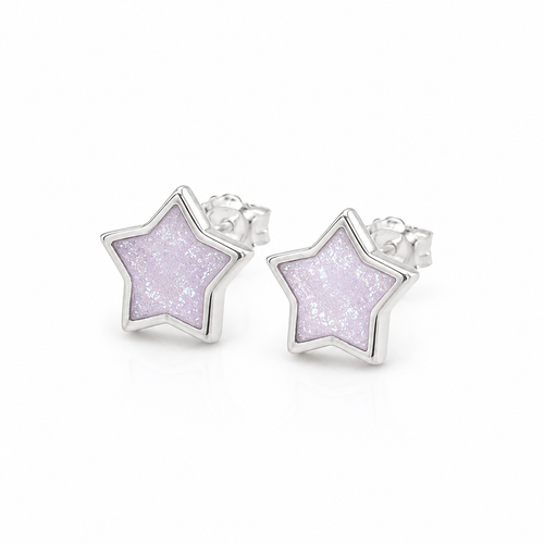 Maci Memories Ashes Memorial Sterling Silver Star Earring