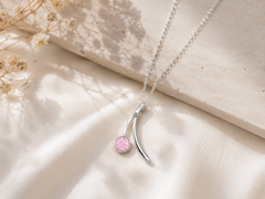 Sterling Silver Ashes Memorial  Pendant And Chain