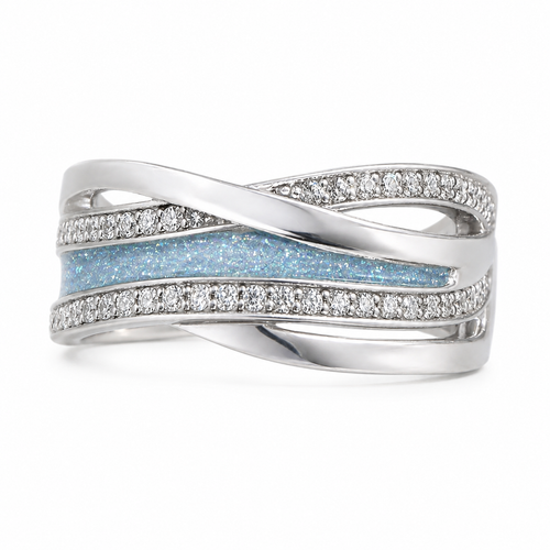 Maci Memorial Sterling Silver Ashes Ring