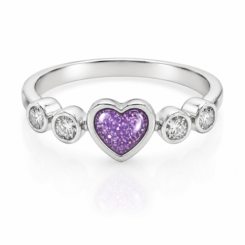 Maci Memories Sterling Silver Ashes Memorial Ring