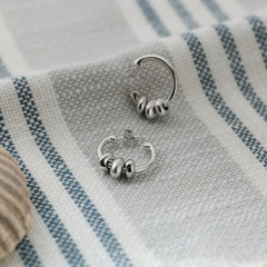 Kit Heath Coast Tumble Sand Hoop Earrings