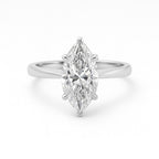 9ct White Gold 2.00ct Certified Marquise-Cut Lab-Grown Diamond Ring1