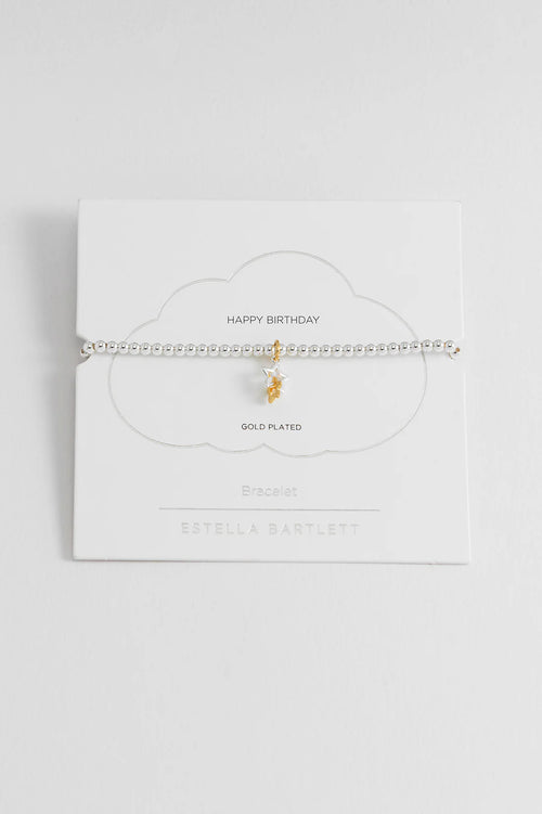 Estella Bartlett "Happy Birthday" Sienna Interlinked Star Bracelet