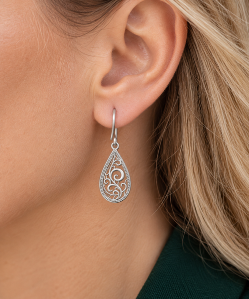 Limited-edition Heritage Collection Paisley Filigree Earrings