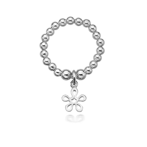 Dollie Jewellery Silver Forget-me-not Flower Ring