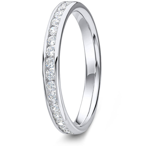0.33ct 9ct Gold Diamond Channel Set Wedding Ring