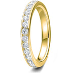 0.75ct 9ct gold Diamond Channel Set Wedding Ring