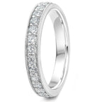 0.50ct 9ct gold Diamond Milgrain Channel Set Wedding Ring