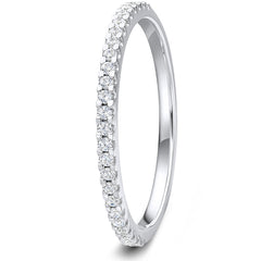 0.15ct 9ct gold Diamond Mini Claw Set Wedding Ring