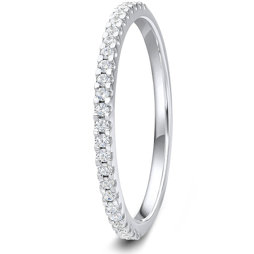 0.15ct 9ct gold Diamond Mini Claw Set Wedding Ring