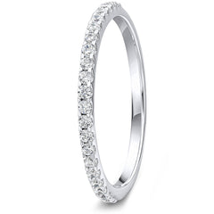0.20ct 9ct Gold Diamond Mini Claw Set Wedding Ring