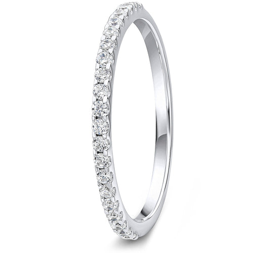 0.20ct 9ct Gold Diamond Mini Claw Set Wedding Ring