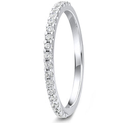 0.25ct 9ct Gold Diamond Mini Claw Set Wedding Ring