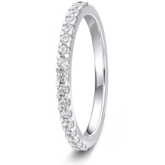 0.33ct 9ct Gold Diamond Mini Claw Set Wedding Ring