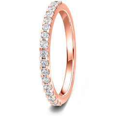 0.33ct 9ct Gold Diamond Mini Claw Set Wedding Ring