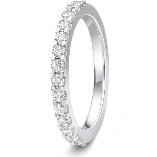 0.50ct 9ct Gold Diamond Mini Claw Set Wedding Ring