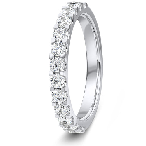 0.75ct 9ct Gold Diamond Mini Claw Set Wedding Ring