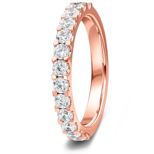 0.75ct 9ct Gold Diamond Mini Claw Set Wedding Ring